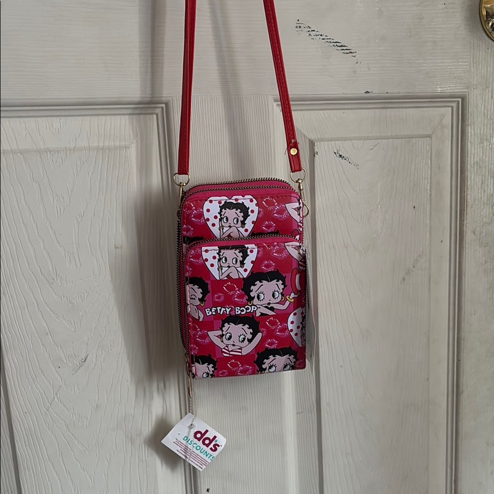 Betty Boop Red Crossbody Bag
